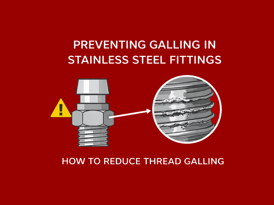 Preventing Stainless Galling, Stainless Steel Fittings, Titan Fittings