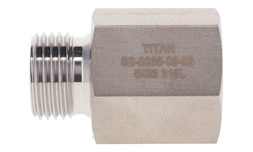 SS-9035-16-16, Male BSPP to Female NPT Adapter