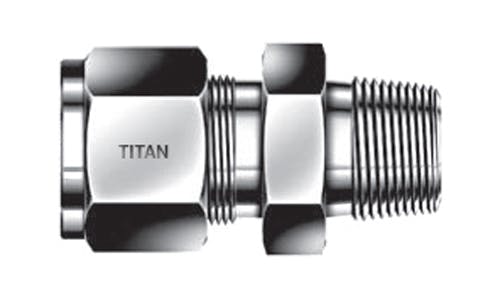 1/2 Tube X 1/2 MNPT Compression Fitting - 316 Stainless Steel