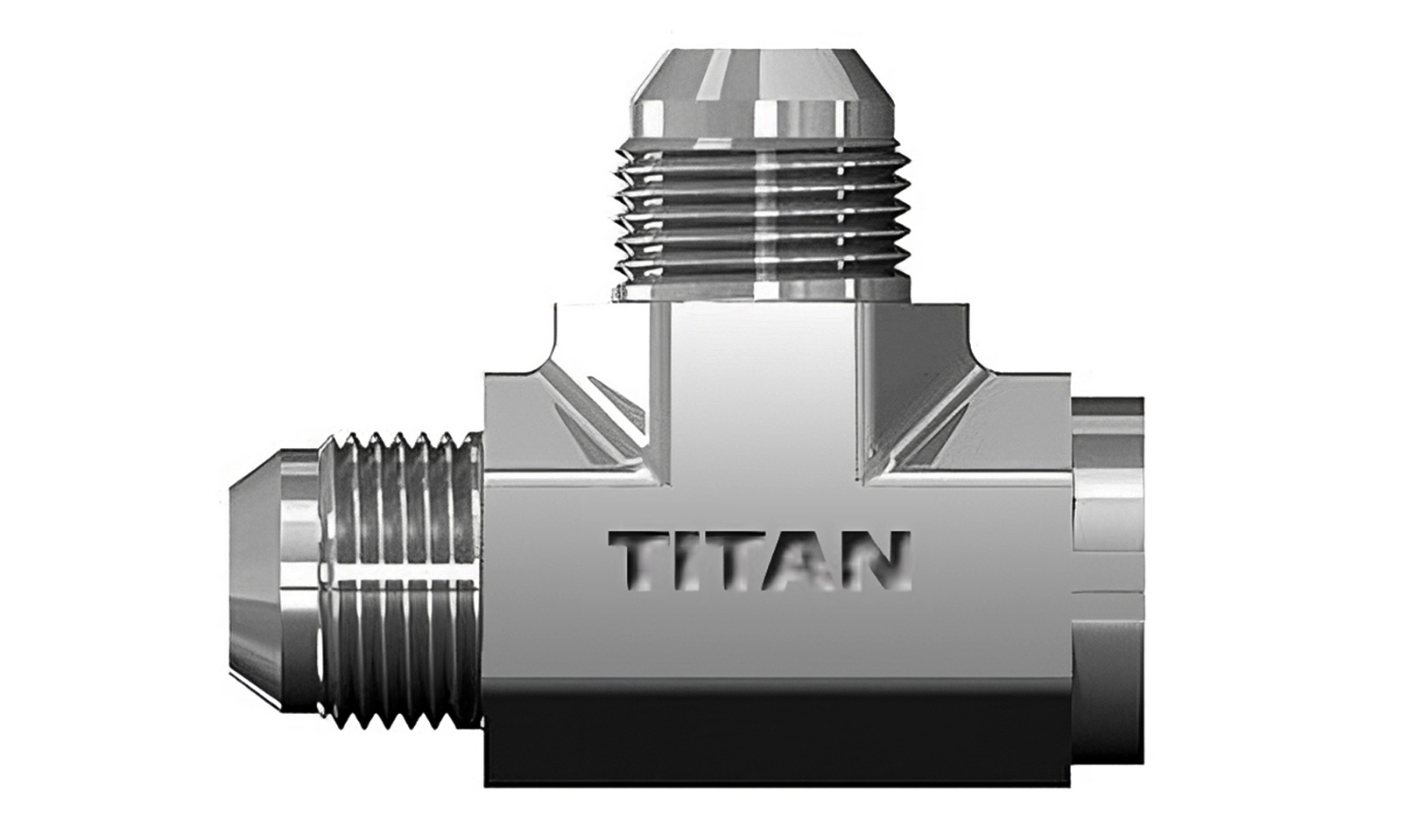 SS-2606-12-12-12 | JIC/AN Male to NPT Female Run Tee | Titan