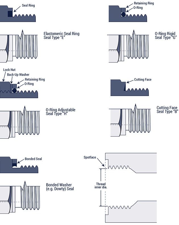 O Ring Boss Fittings Chart